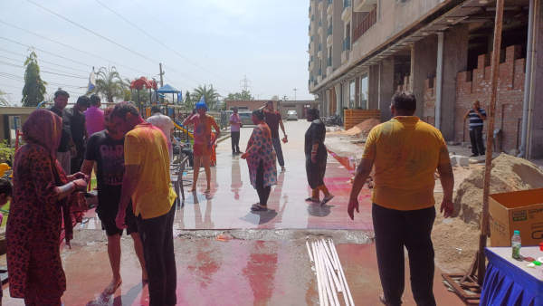 Holika Dahan Celebration at Platinum Greens, Mansarovar Extension, Jaipur Holika Dahan Celebration