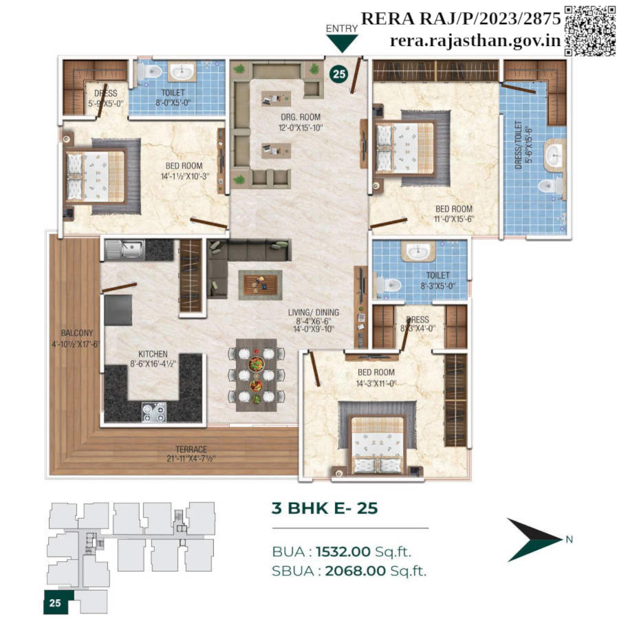 Platinum Greens Opulence 3bhk