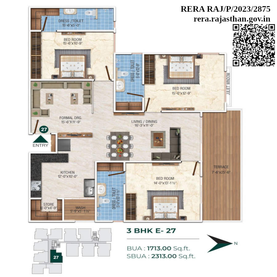 Platinum Greens Opulence 3bhk