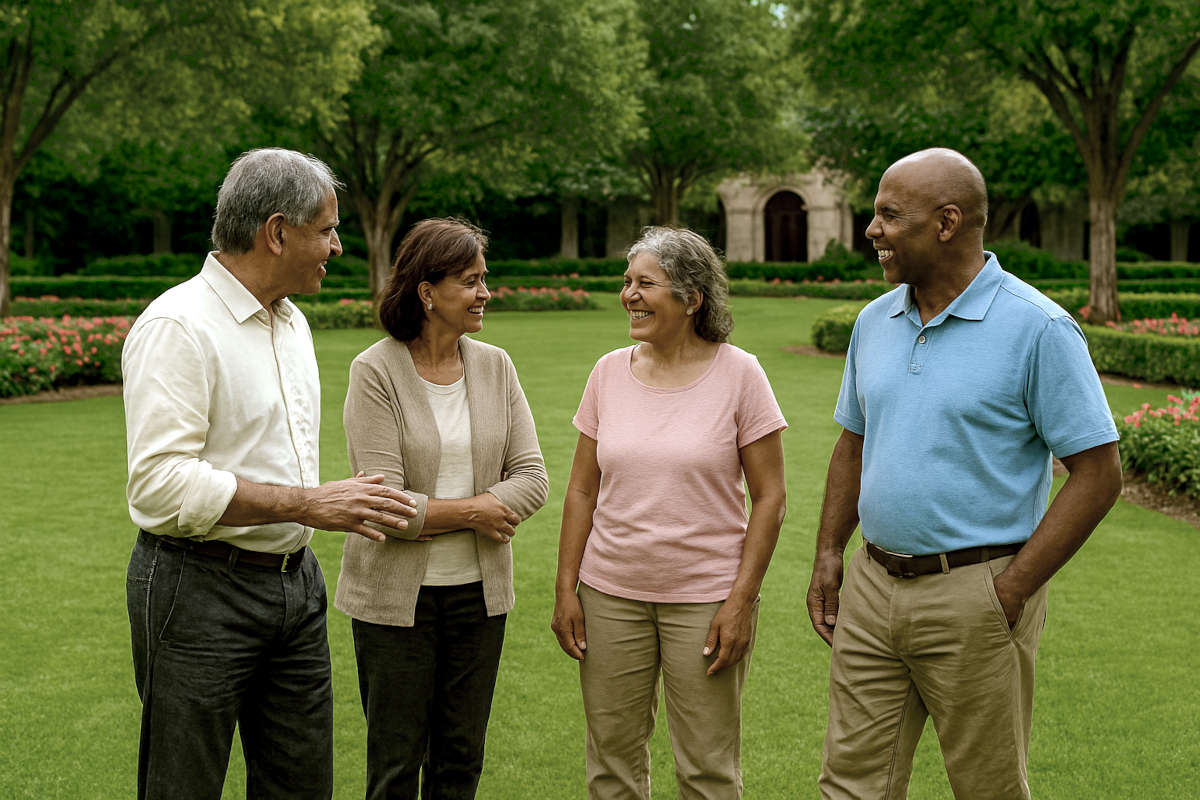 Senior Citizens Enjoying
